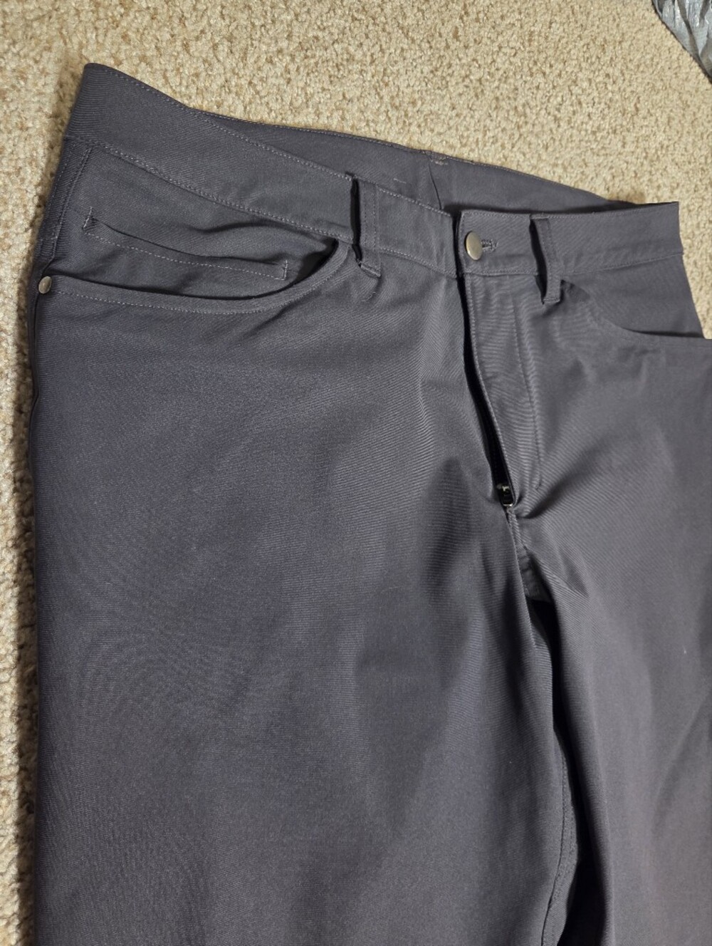 Lululemon ABC Pant Classic Warpstreme Men's Trouser Jeans Pockets 33 X 30 Gray - Picture 5 of 11